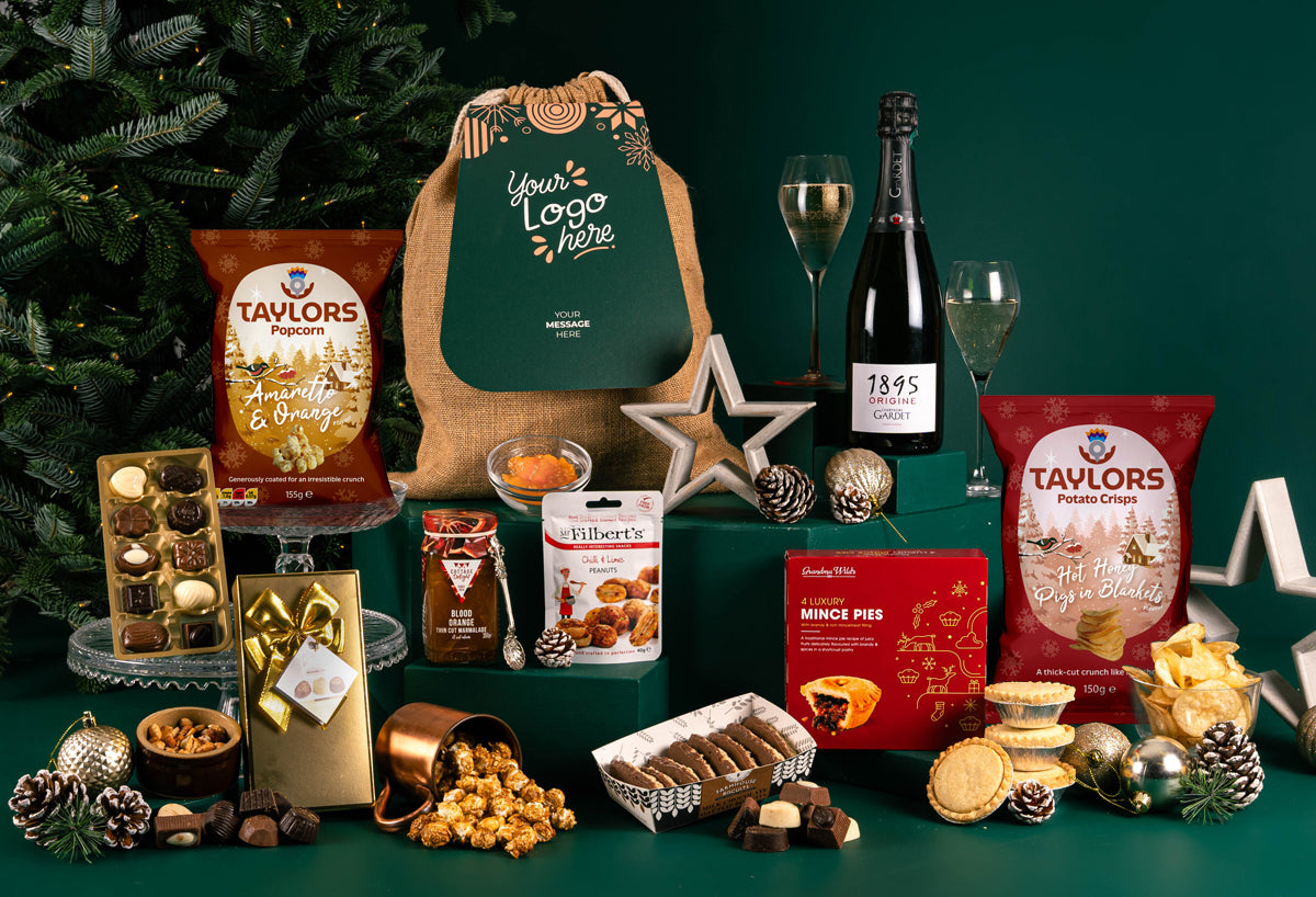 The Taste Of Christmas Hamper with Bespoke Branding