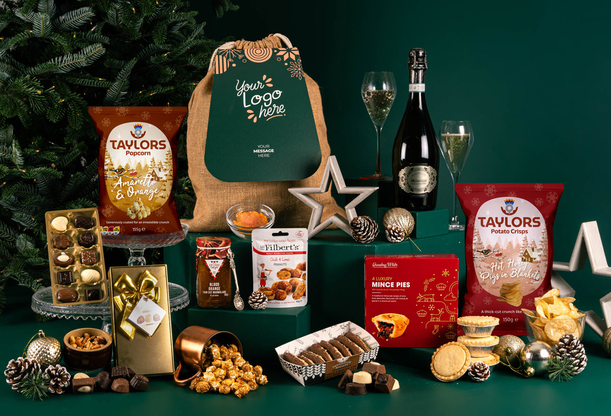The Taste Of Christmas Hamper with Bespoke Branding