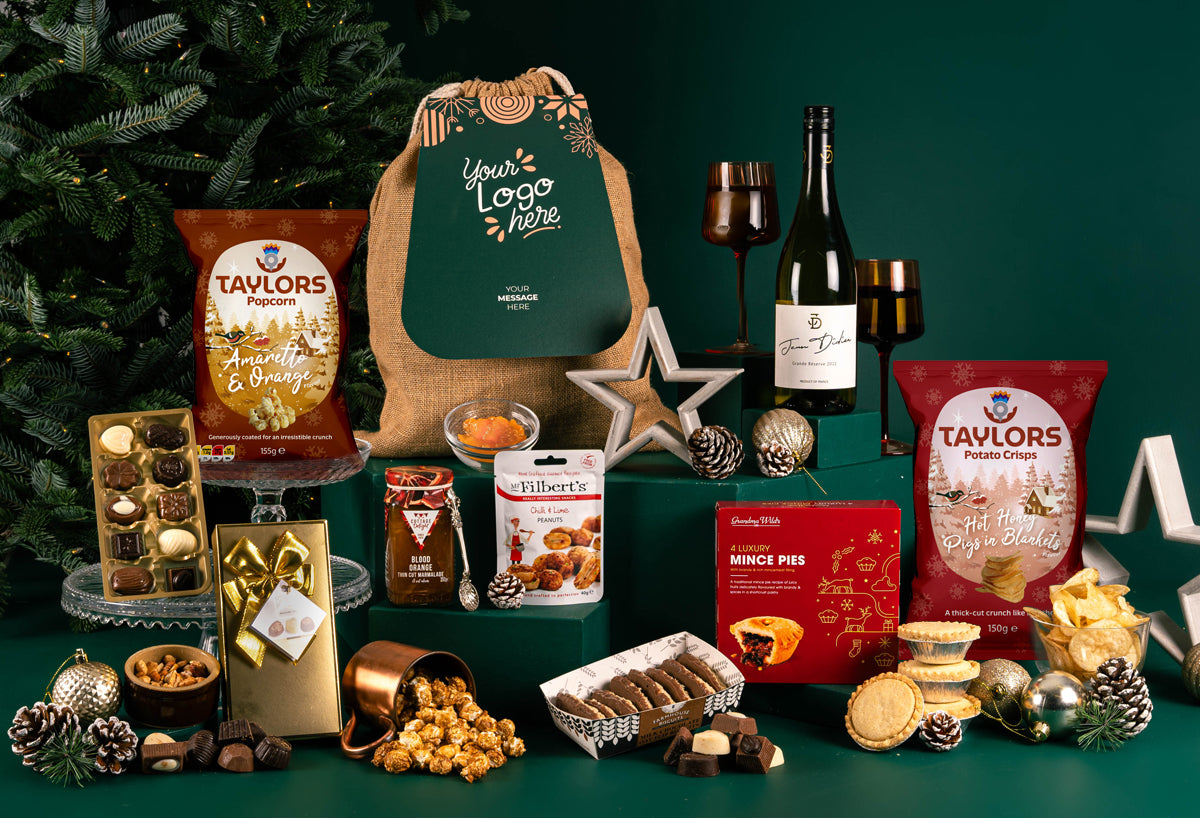 The Taste Of Christmas Hamper with Bespoke Branding