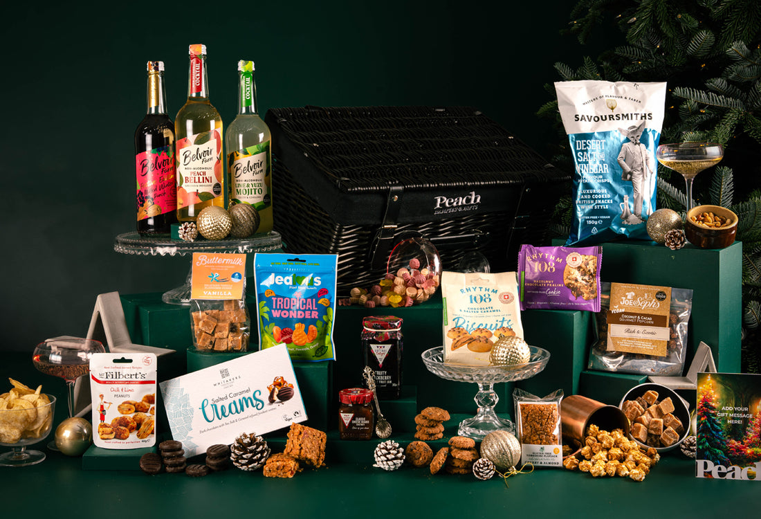 The Vegan &amp; Gluten Free Christmas Feast Hamper with Alcohol-Free Trio