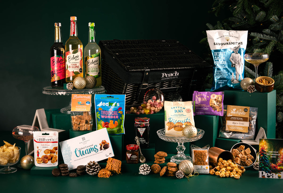 The Vegan &amp; Gluten Free Christmas Feast Hamper with Alcohol-Free Trio