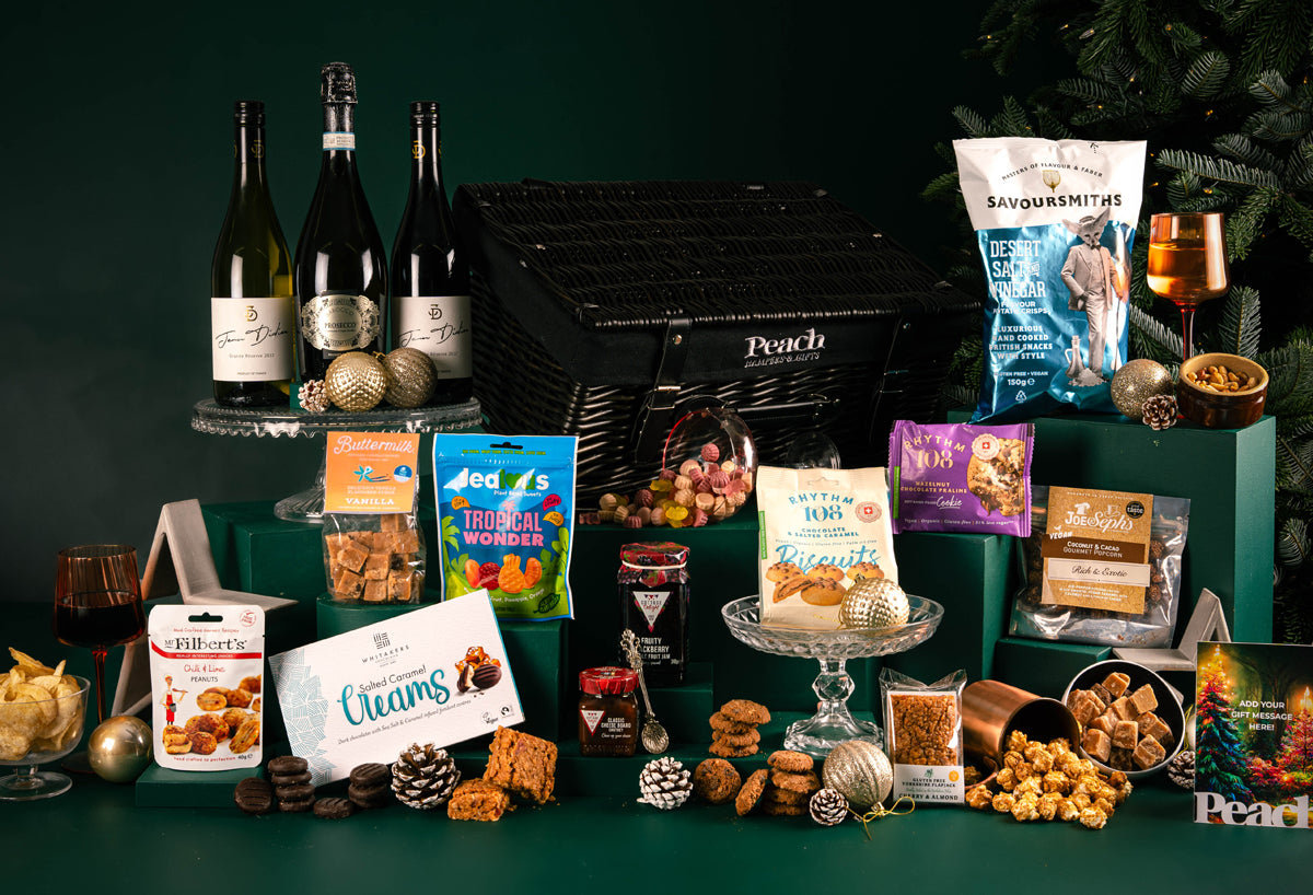 The Vegan &amp; Gluten Free Christmas Feast Hamper with Wine Trio
