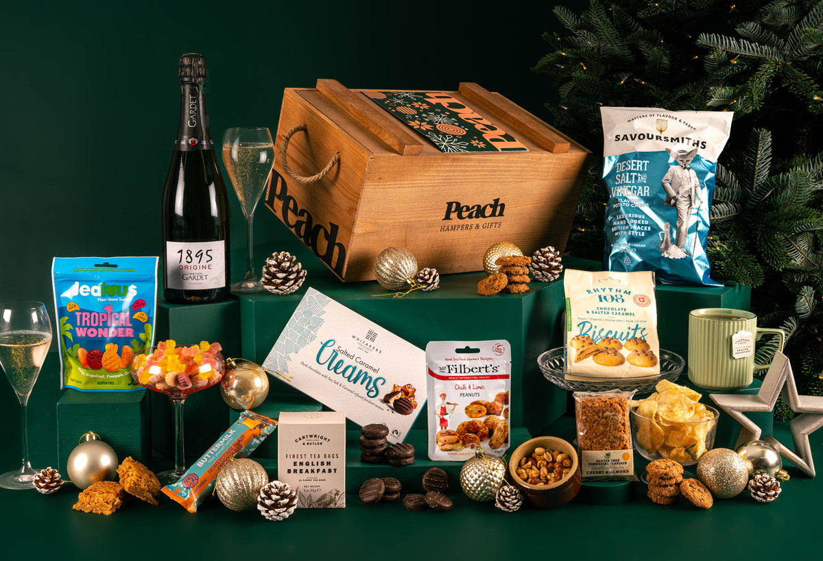 The Vegan &amp; Gluten Free Fireside Feast Hamper - Personalised