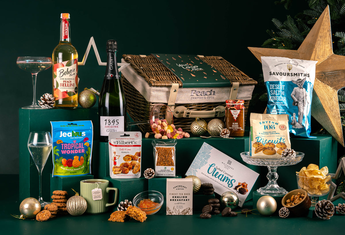 The Vegan &amp; Gluten Free Gold Star Hamper with Bespoke Branding