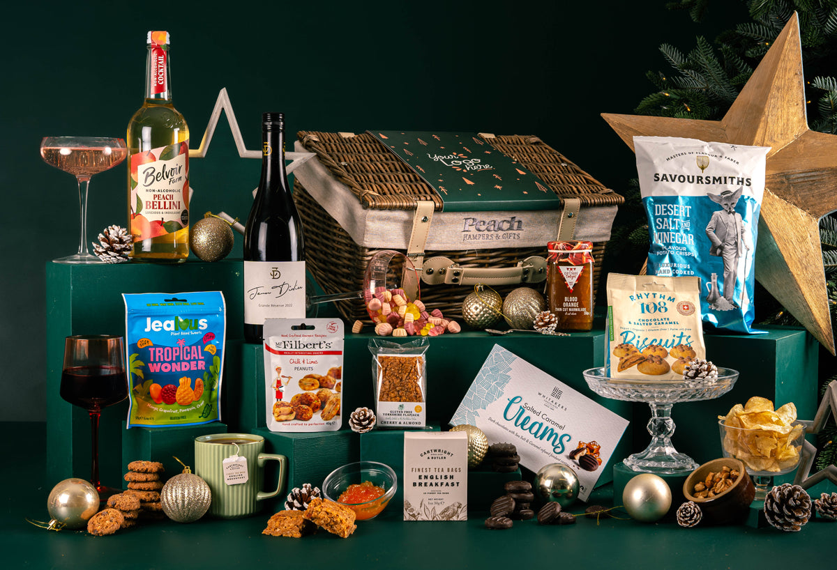 The Vegan &amp; Gluten Free Gold Star Hamper with Bespoke Branding