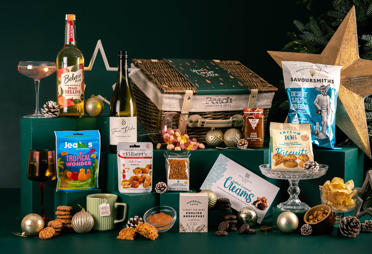 The Vegan &amp; Gluten Free Gold Star Hamper with Bespoke Branding