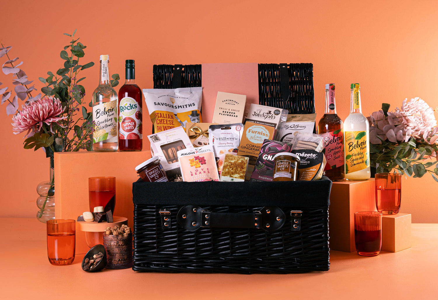 The Magnificent Anniversary Hamper with Alcohol-Free Drinks