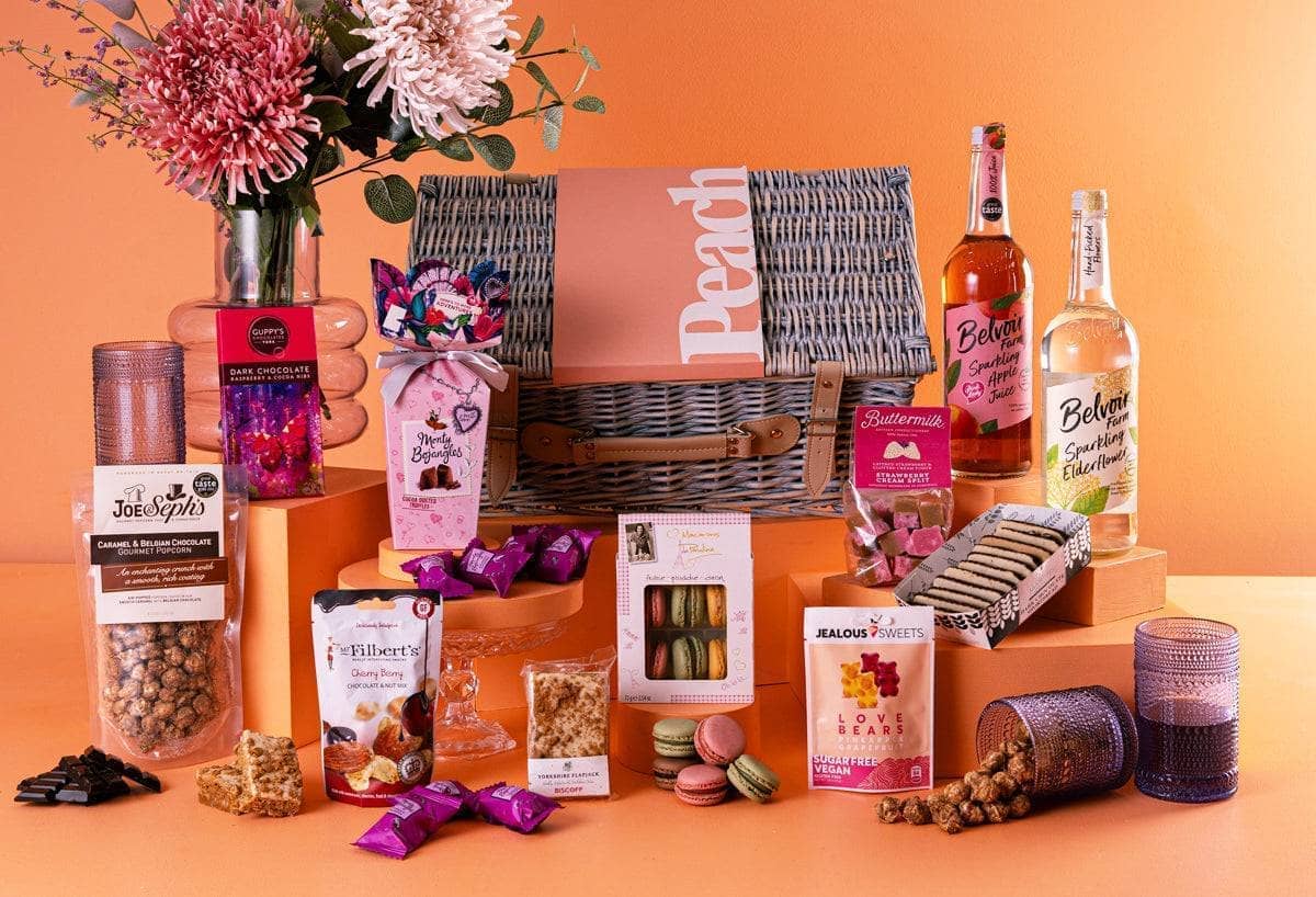 Peach Hampers Corporate Hampers Alcohol-Free Duo The Best Wishes Retirement Hamper