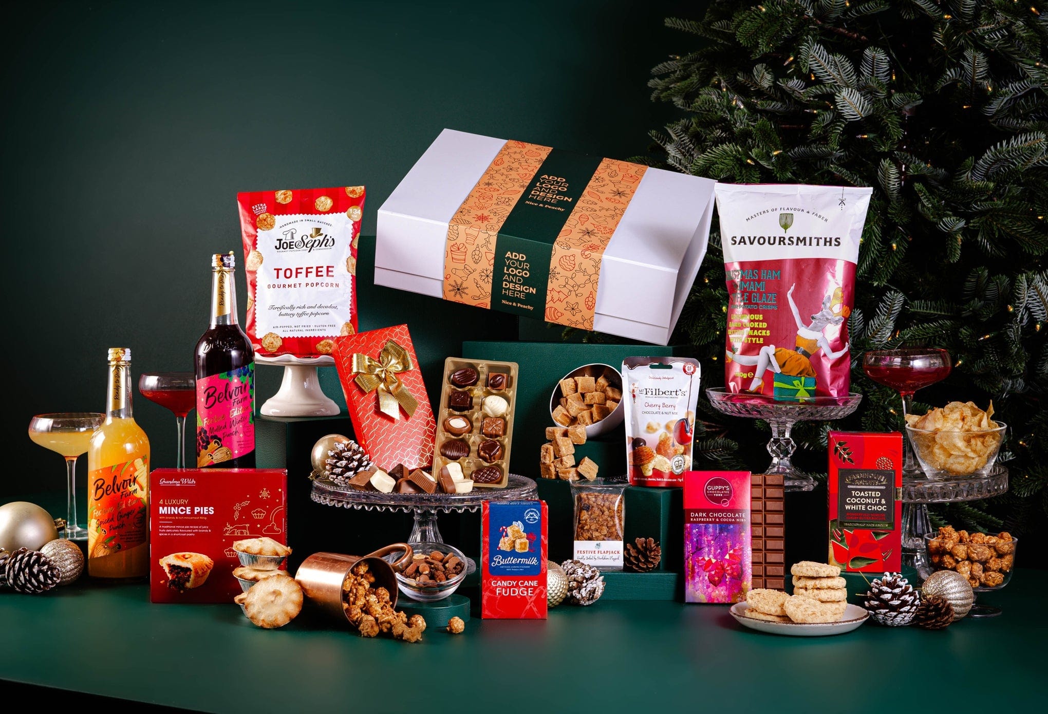 Peach Hampers Corporate Hampers Alcohol-Free Duo The Christmas Delights Hamper
