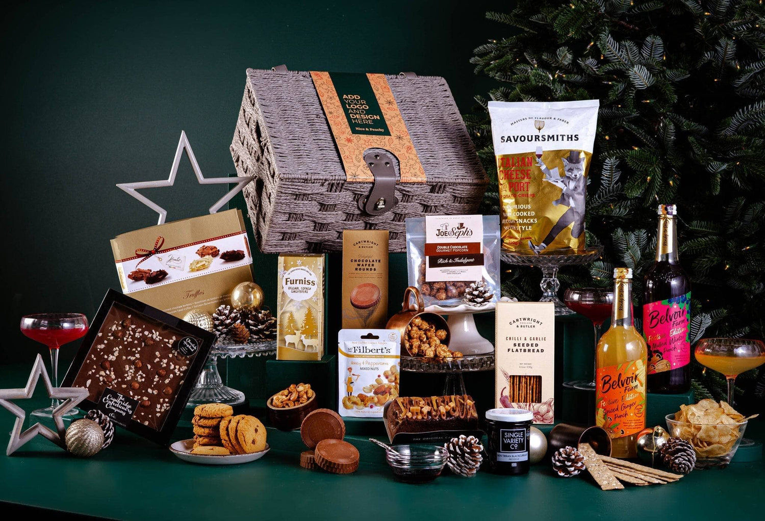 Peach Hampers Corporate Hampers Alcohol-Free Duo The Star of Wonder Christmas Hamper