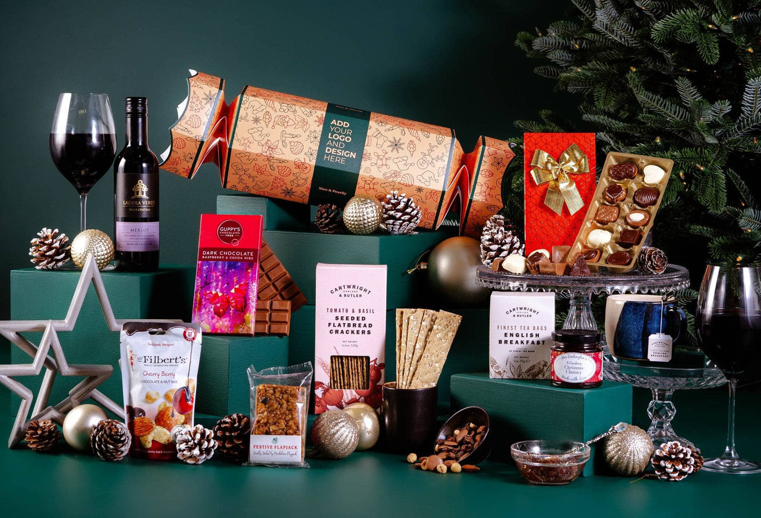 Peach Hampers Corporate Hampers Alcohol-Free The Christmas Cracker Hamper