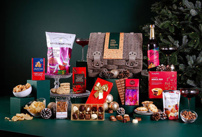 Peach Hampers Corporate Hampers Alcohol-Free The Fireside Feast Christmas Hamper