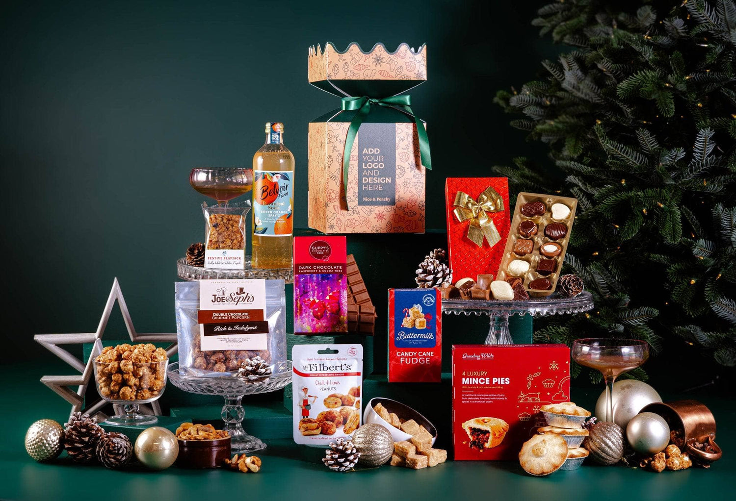 Peach Hampers Corporate Hampers Alcohol-Free The Nut Cracker Christmas Hamper