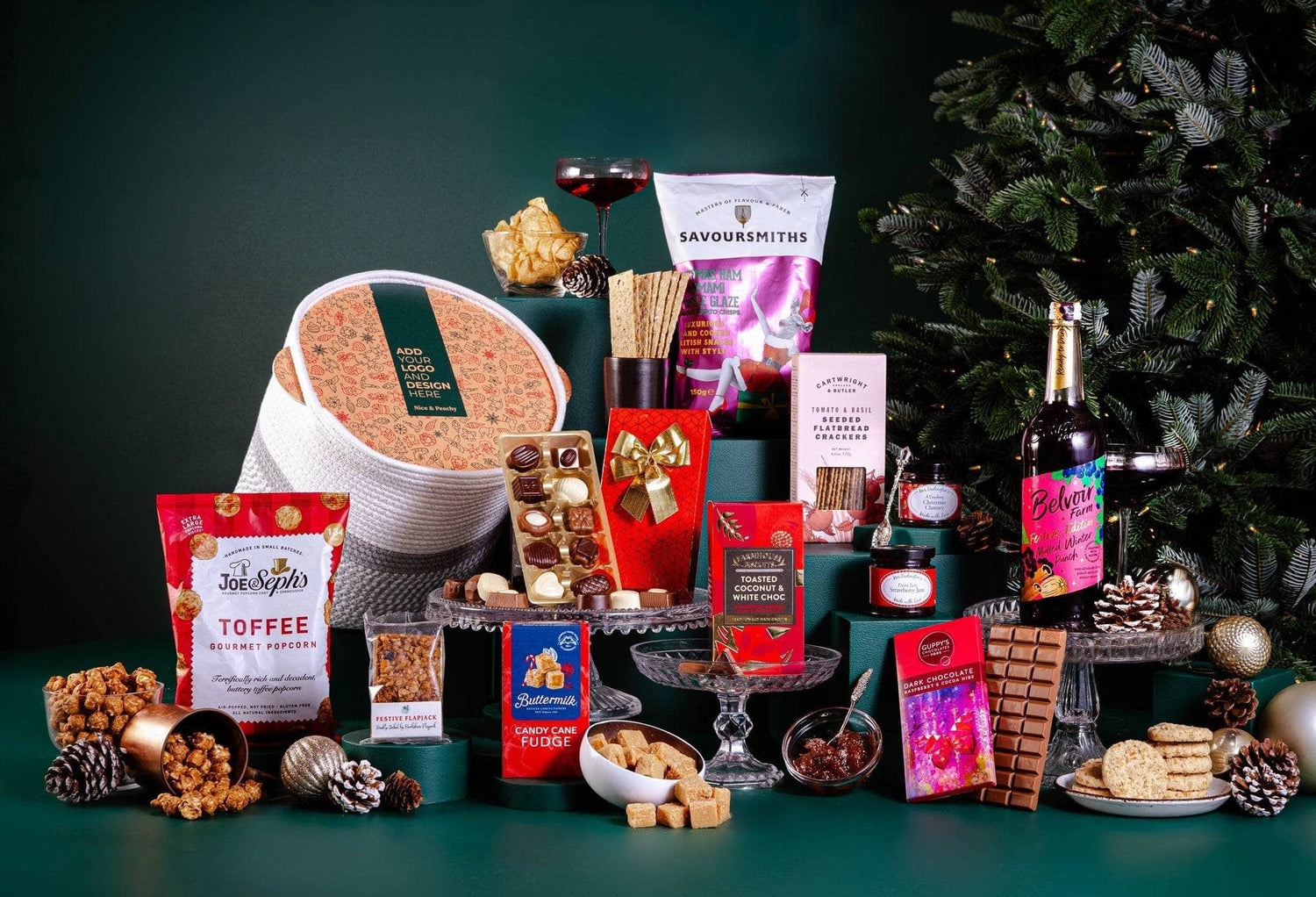 Peach Hampers Corporate Hampers Alcohol-Free The Snowed In Christmas Hamper
