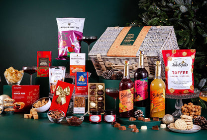 Peach Hampers Corporate Hampers Alcohol-Free Trio The Christmas Feast Hamper