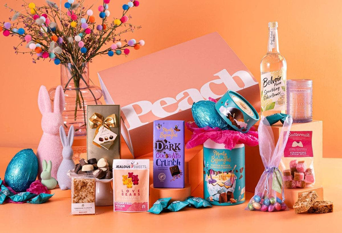 Peach Hampers Corporate Hampers The Eggstra Special Corporate Easter Hamper Alcohol-Free