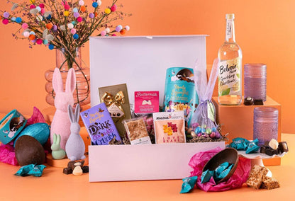 Peach Hampers Corporate Hampers The Eggstra Special Corporate Easter Hamper Alcohol-Free