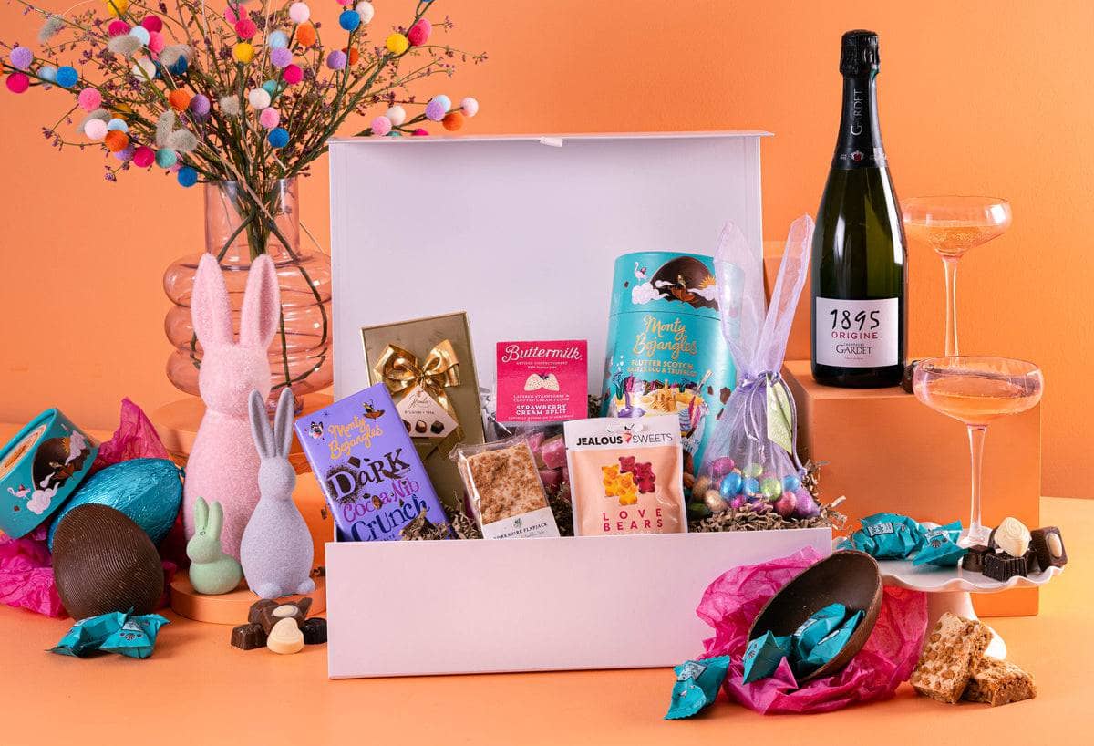 Peach Hampers Corporate Hampers The Eggstra Special Corporate Easter Hamper with Champagne