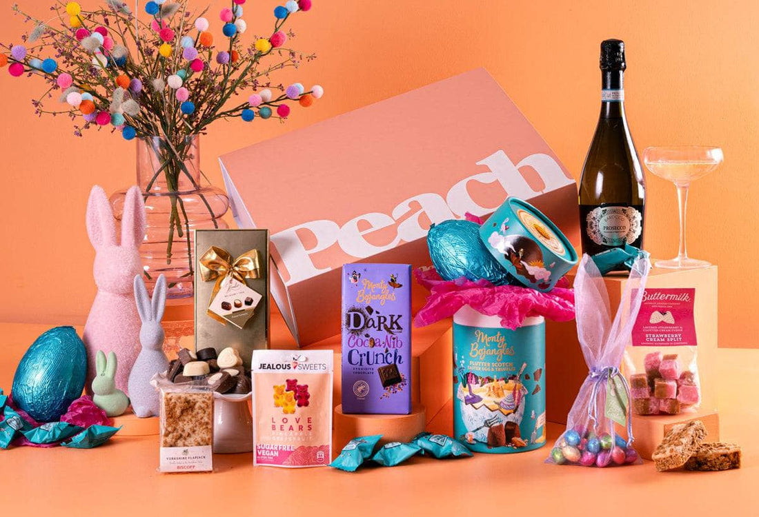 Peach Hampers Corporate Hampers The Eggstra Special Easter Hamper with Prosecco