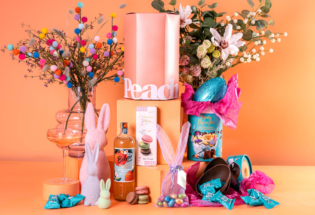 Peach Hampers Corporate Hampers The Esterific Personalised Easter Hamper - Alcohol-free