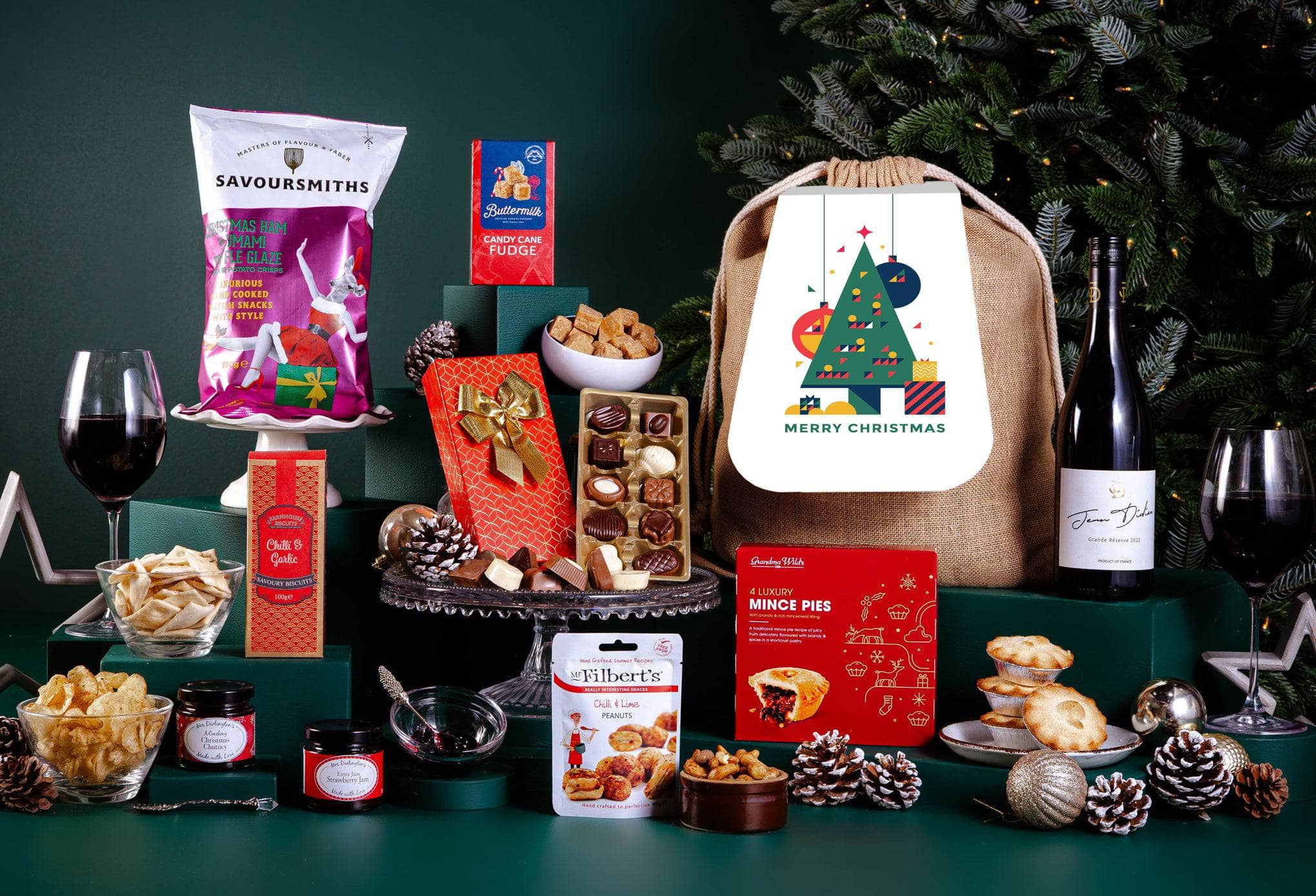 The Personalised Taste Of Christmas Hamper Peach Hampers