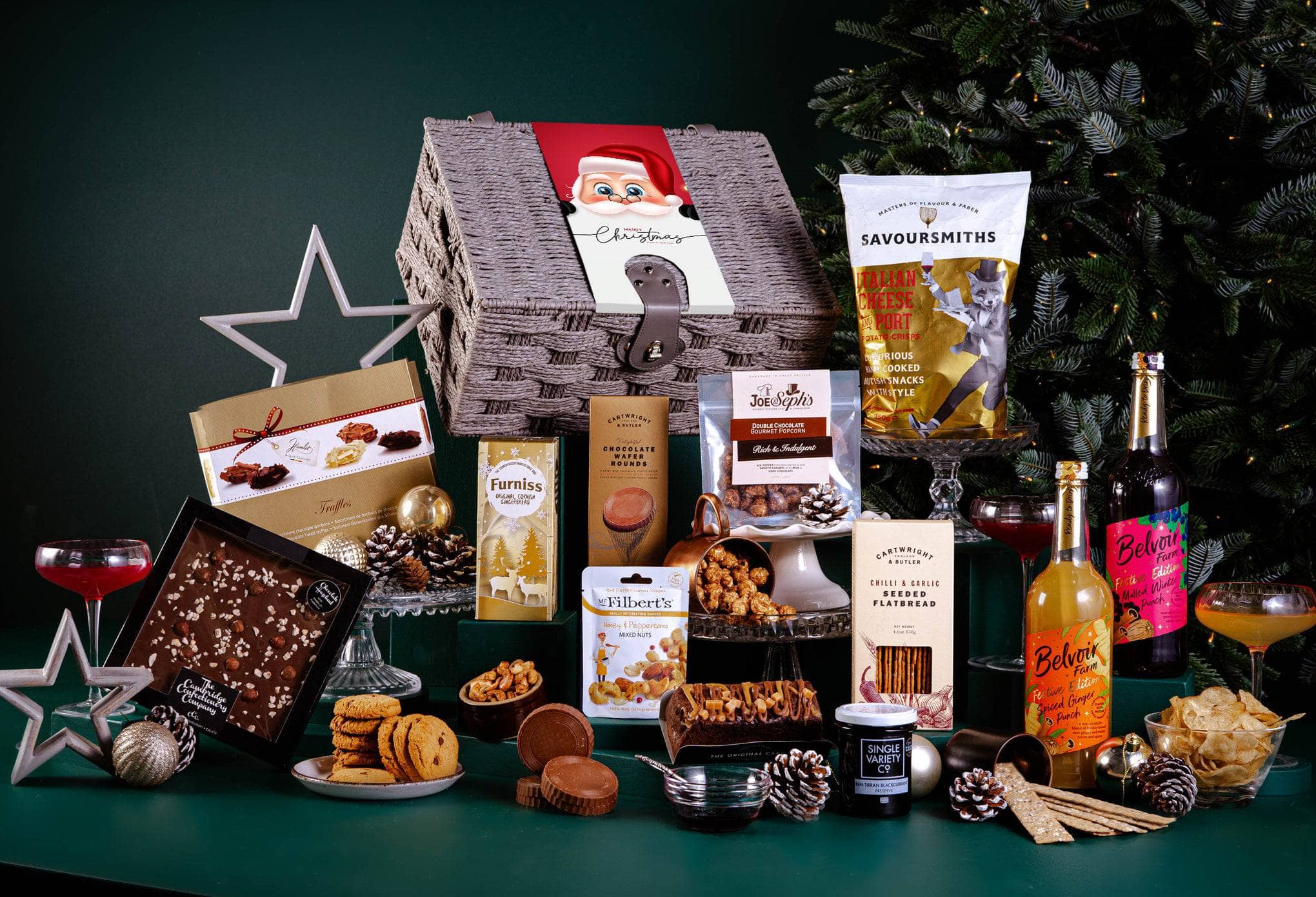 Peach Hampers Personal Hampers Alcohol-Free Duo The Personalised Star of Wonder Christmas Hamper